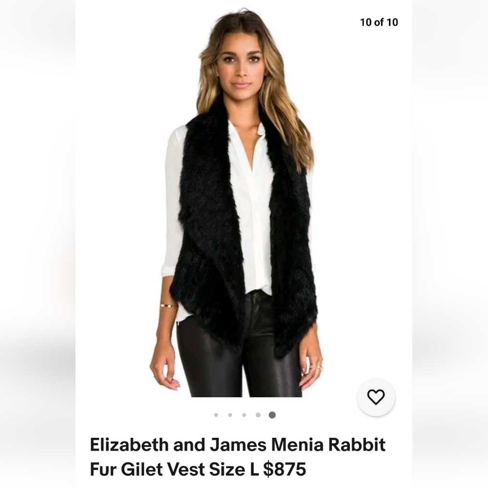 Elizabeth and James Fur Gilet